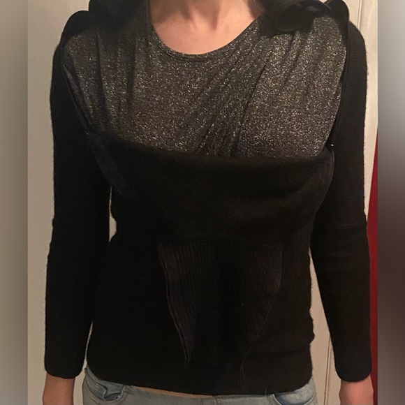 “Seraphine” turtleneck nursing sweater in lambswool (20%) and cashmere (4%) - Picture 4 of 9